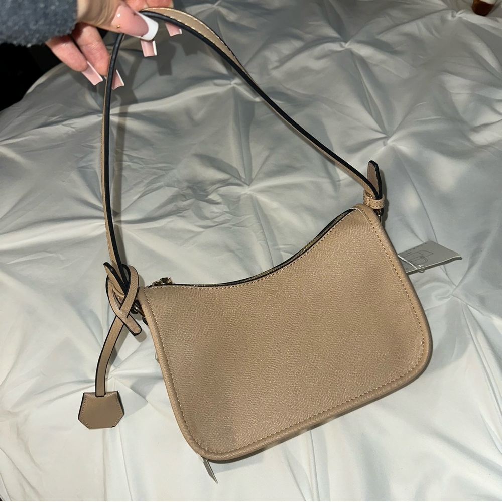 Tan Shoulder Bag w/ Removable Straps